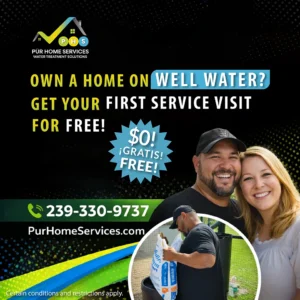 Get your first water treatment service in Lehigh Acres FREE with this special offer!